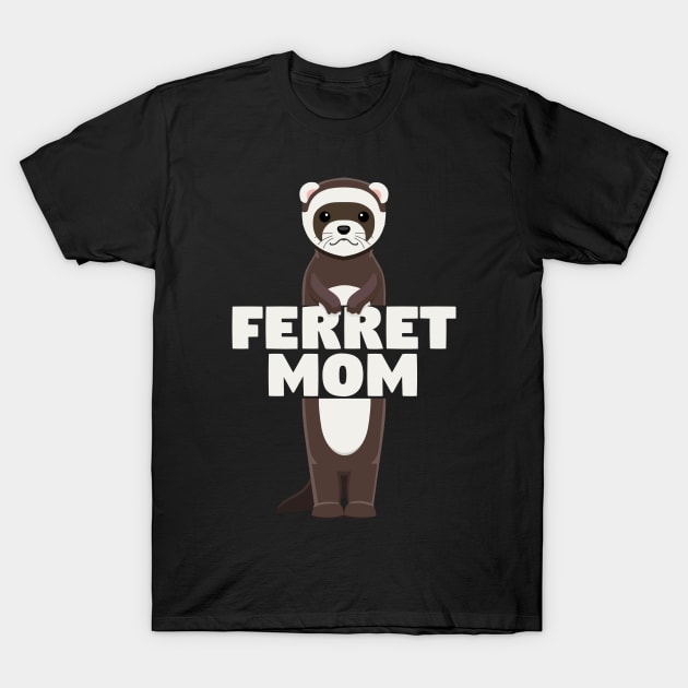 Ferret Mom Cute Standing Ferret T-Shirt by CeeGunn